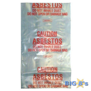 Asbestos Removal Bags 200um Printed 700mm x 1100mm