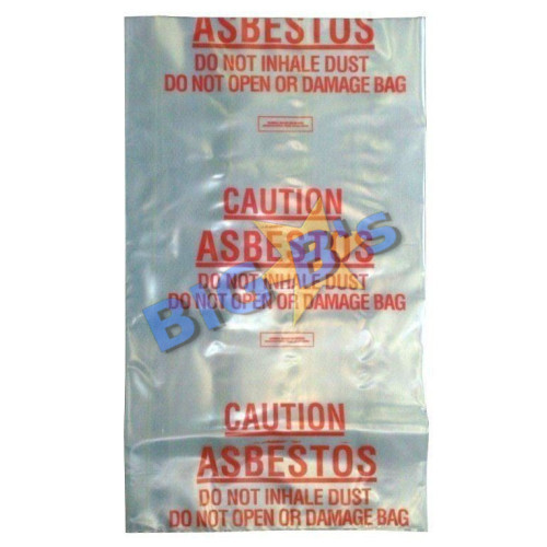 Asbestos Removal Bags 200um Printed 700mm x 1100mm