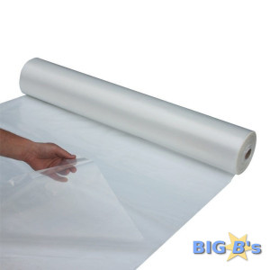 Poly Protective Sheeting 2m x 200m x 50um Folded 1m Rolls