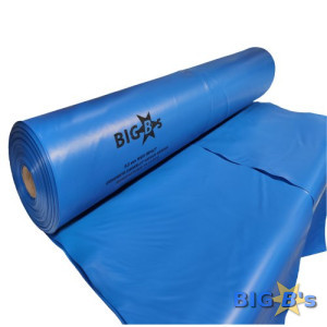 Builders Film BLUE HIGH IMPACT 4M x 33M x 200um Concrete Grade