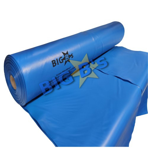 Builders Film BLUE HIGH IMPACT 4M x 33M x 200um Concrete Grade